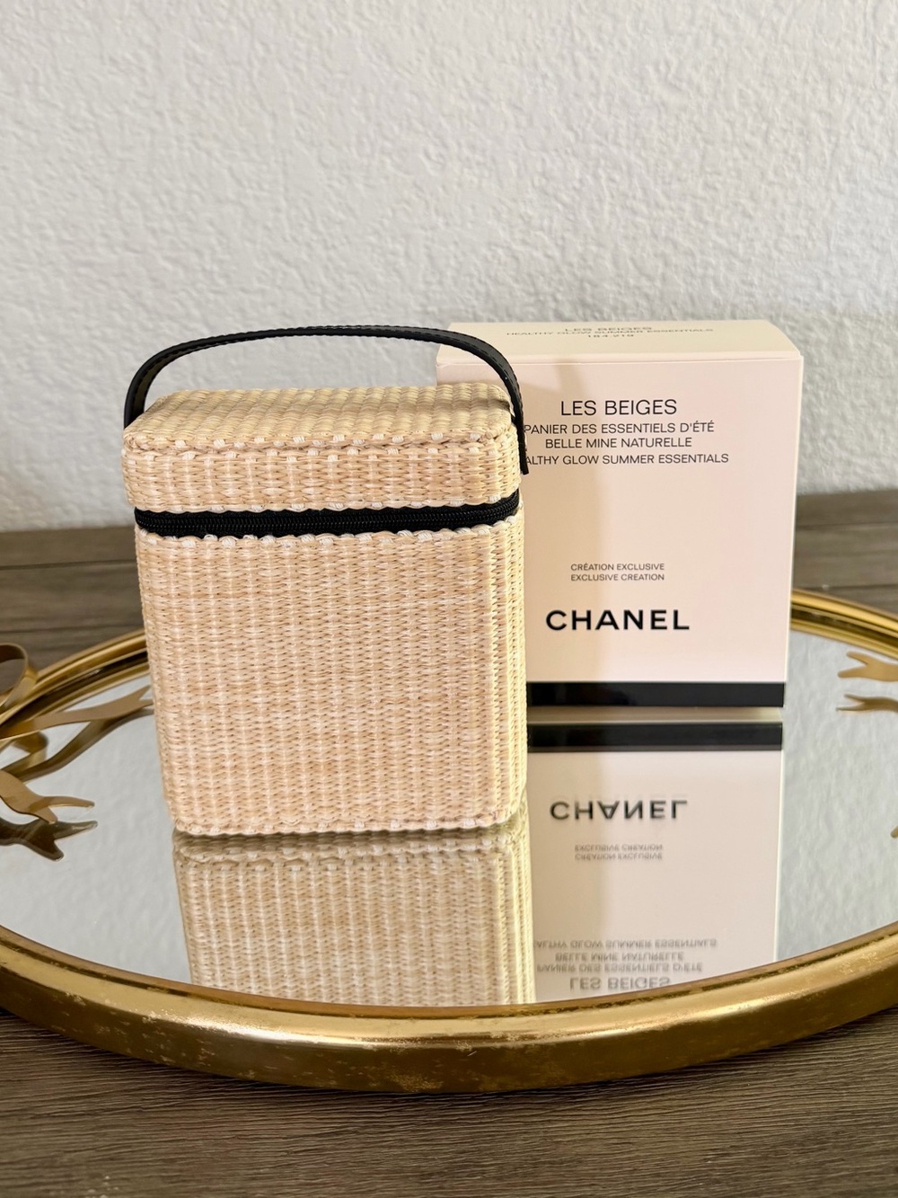 CHANEL Black and Beige Makeup vanity